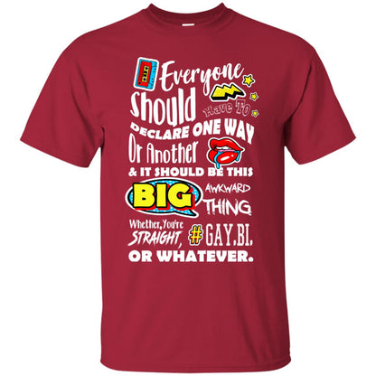 Whether You_re Straight Gay Bi Or Whatever Lgbt Shirt Cardinal