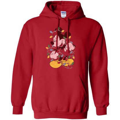 Christmas Lights T-shirt Disney Mickey Mouse Red