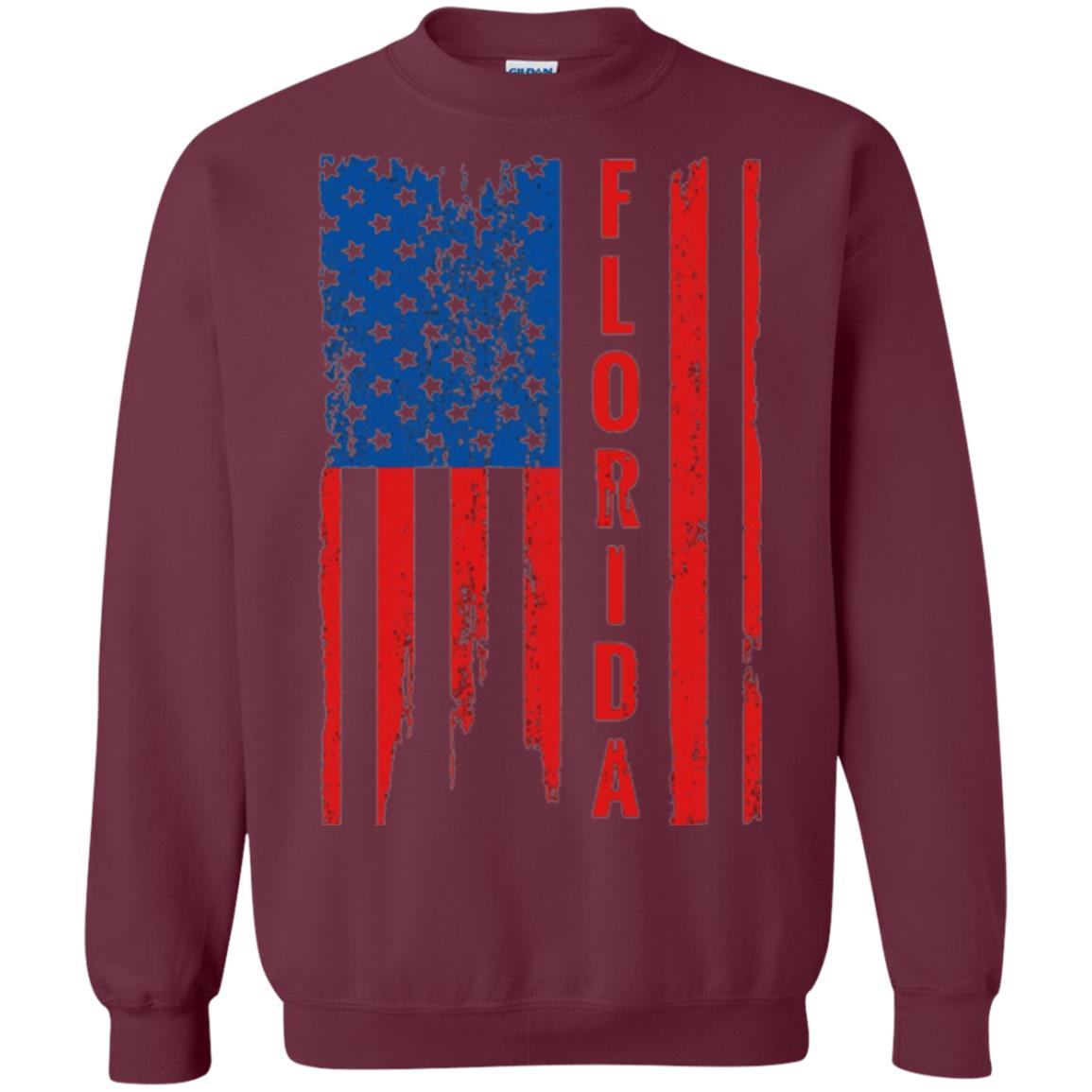 Florida State T-shirt American Flag Maroon
