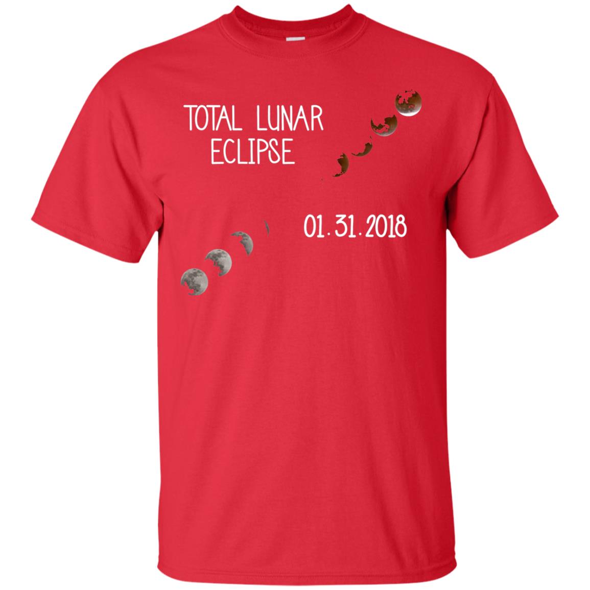 Total Lunar Eclipse 01-31-2018 Celebration Shirt Red