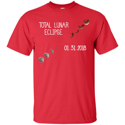 Total Lunar Eclipse 01-31-2018 Celebration Shirt Red