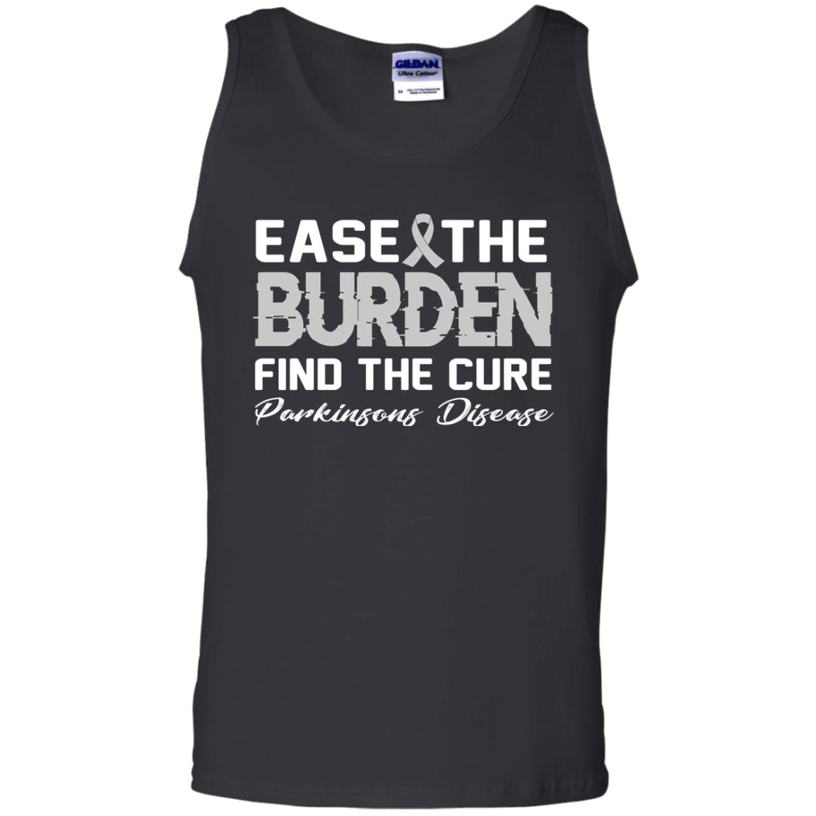 Ease The Burden Find The Cure Parkinson's Awareness T-shirt Black
