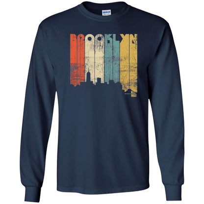Brooklyn City New York State Vintage T-shirt Navy