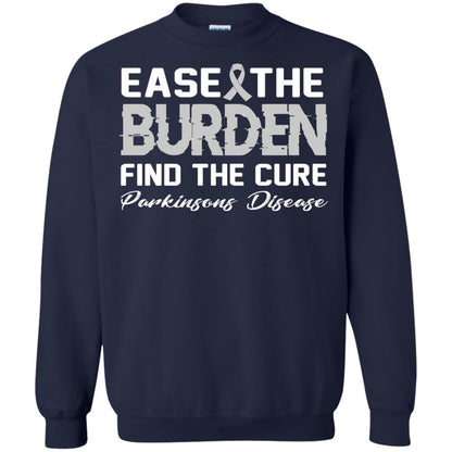 Ease The Burden Find The Cure Parkinson's Awareness T-shirt Navy