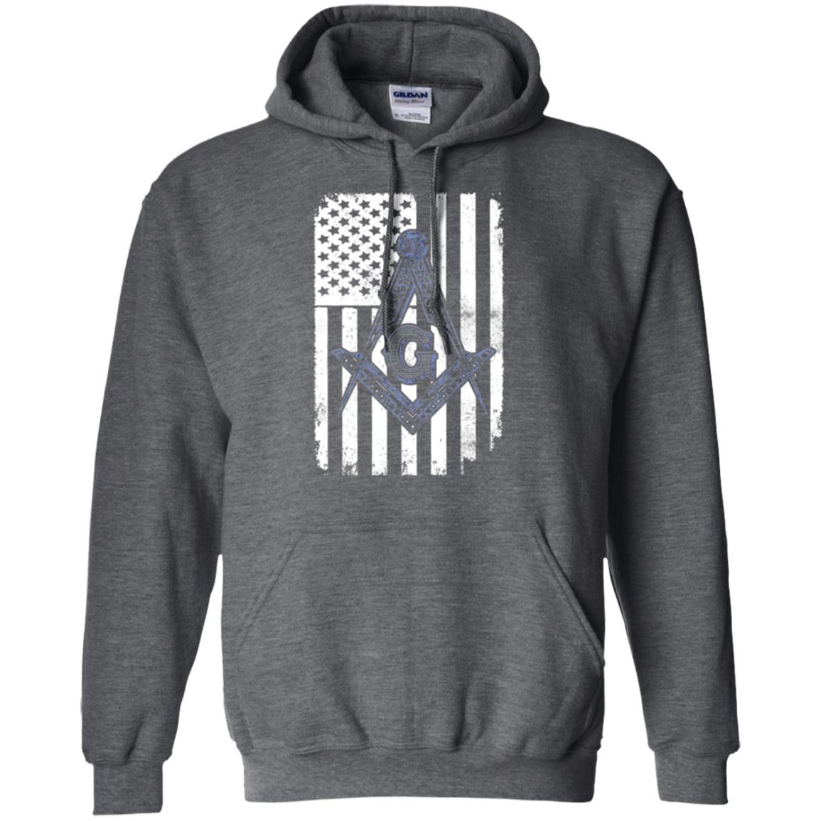 Freemason Usa Flag Logo Freemasonry America T-shirt Dark Heather