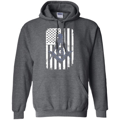 Freemason Usa Flag Logo Freemasonry America T-shirt Dark Heather