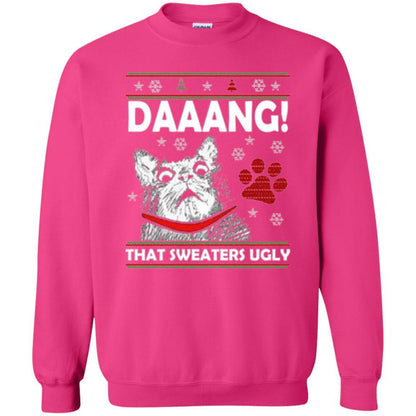 Christmas Cat T-shirt Daaang That Sweaters Ugly Heliconia