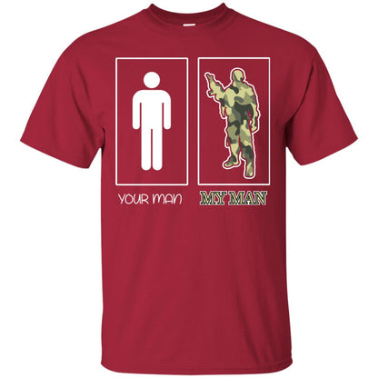 Your Man My Man Military Shirt Cardinal