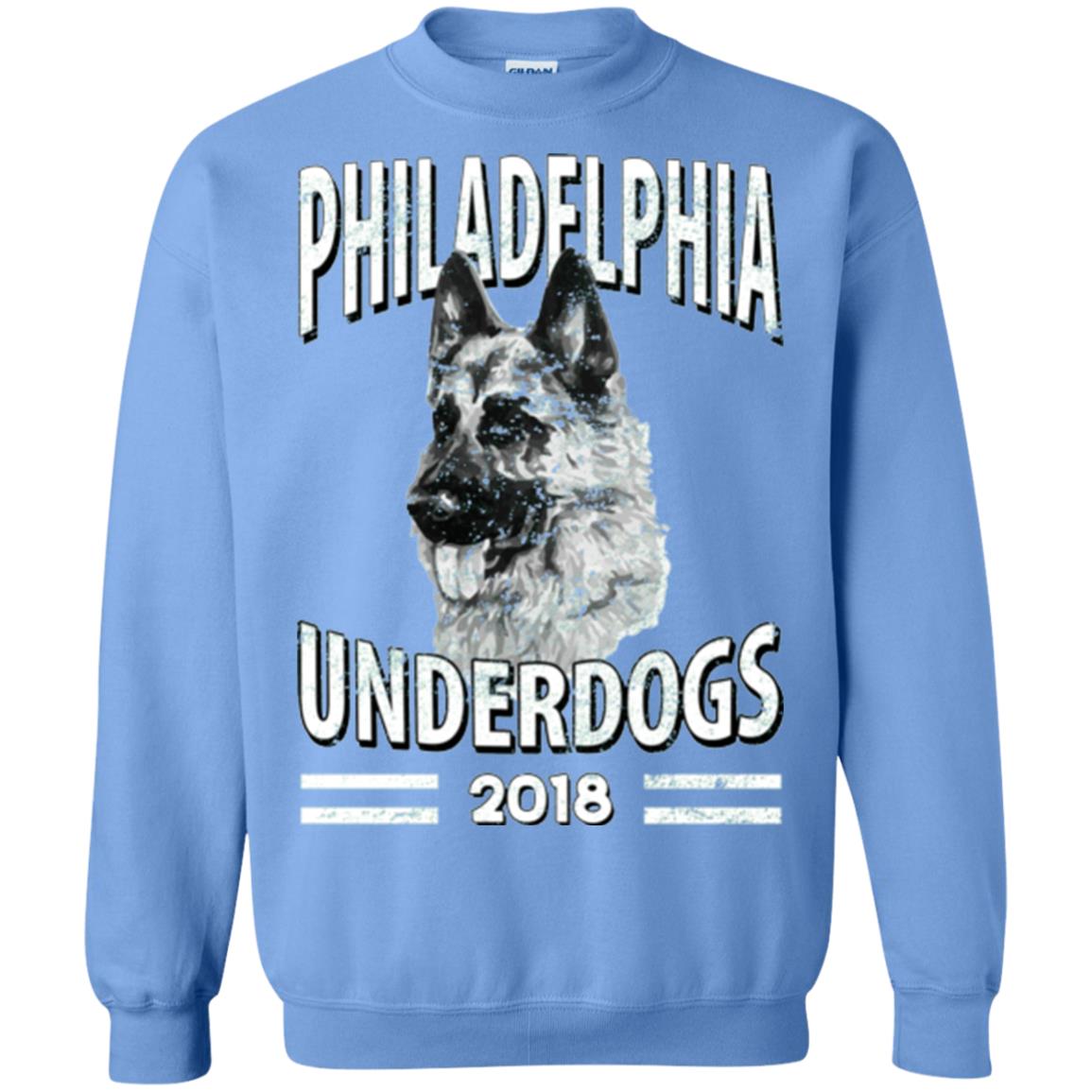 Dog Lover T-shirt Philadelphia Underdogs 2018 T-shirt Carolina Blue