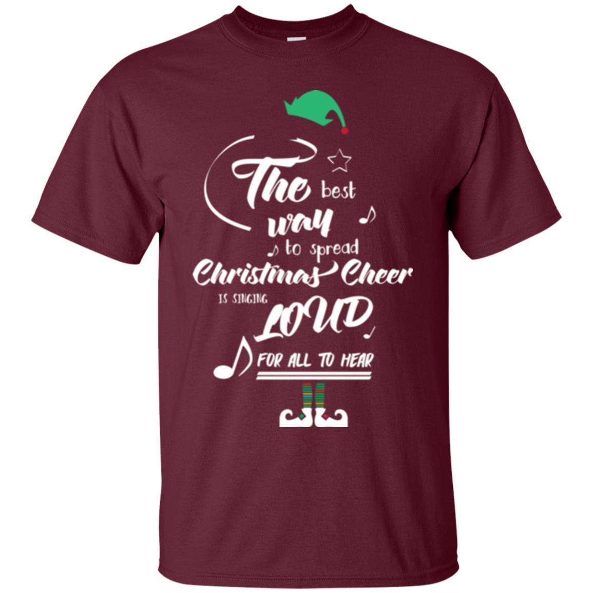 Christmas T-shirt The Best Way To Spread Maroon