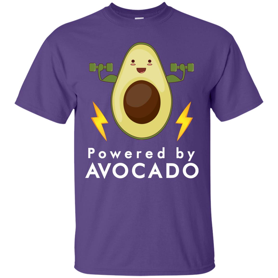 Powered By Avocado Fitness Shirt Purple