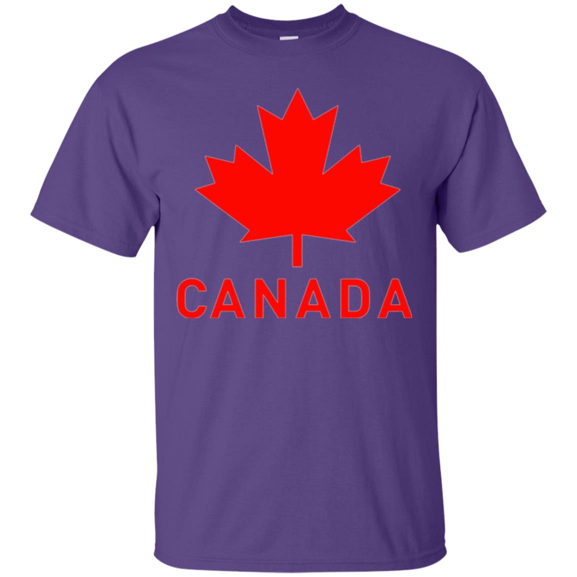 Canada Flag T-shirt Vintage Canada Flag Eh Team Purple