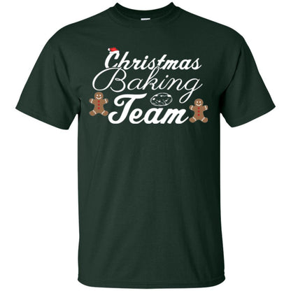 Baker T-shirt Christmas Baking Team Forest Green