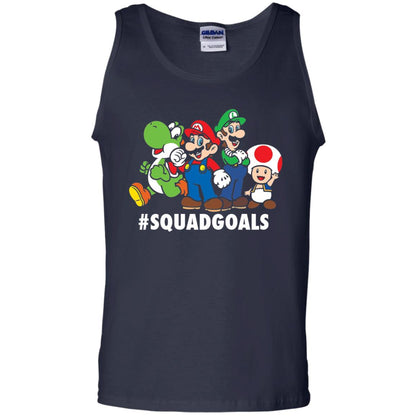 Nintendo Super Mario Luigi #squadgoals Gamer T-shirt Navy