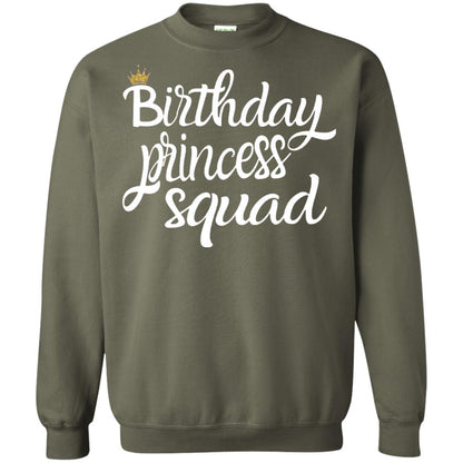 Birthday T-shirt Princess Squad Military Green