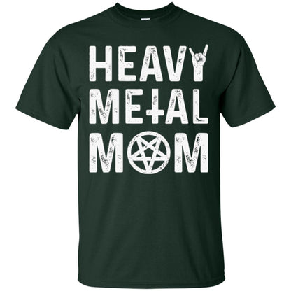 Heavy Metal Mom Vintage Band Music Concert Mother T-shirt Forest Green