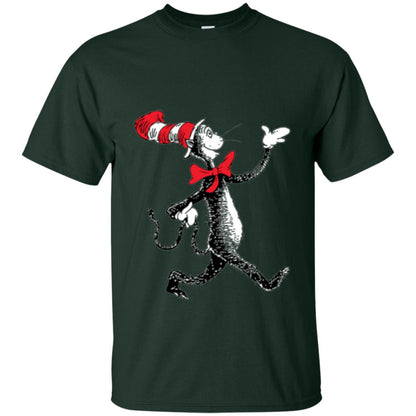 Dr. Seuss Strolling Cat Autism Awareness T-shirt Forest