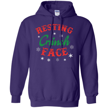 Christmas T-Shirt Resting Grinch Face Purple