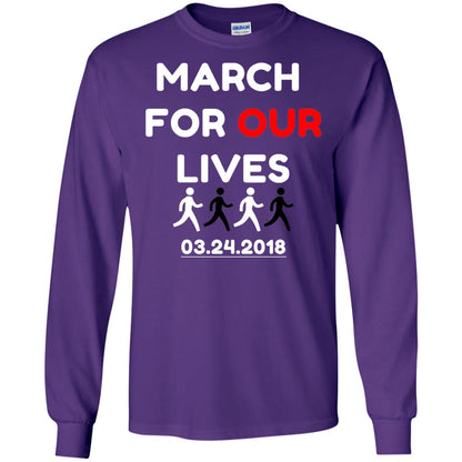 March For Our Lives Gun Control T-shirt Purple