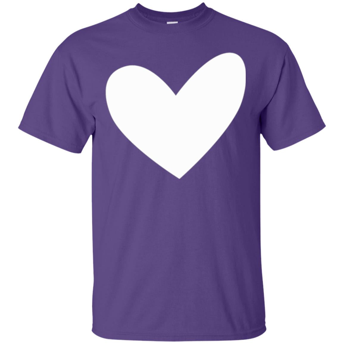 All About Heart T-shirt Cute Heart For Valentine Purple