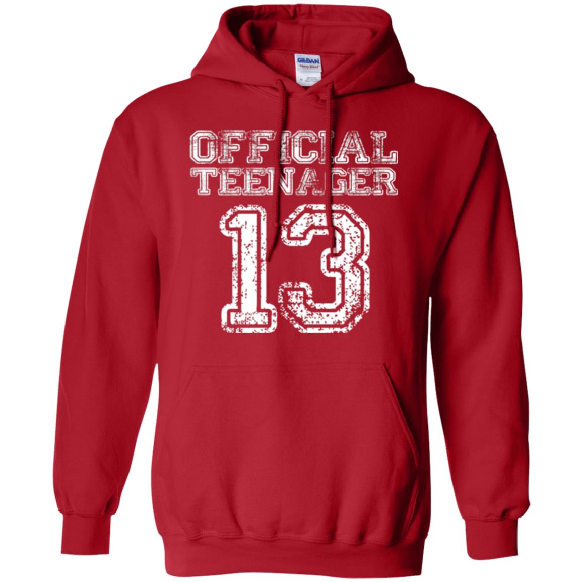 Brithday T-shirt Official Teenager T-shirt Red