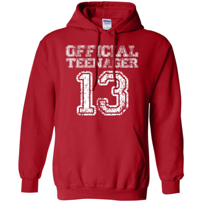Brithday T-shirt Official Teenager T-shirt Red