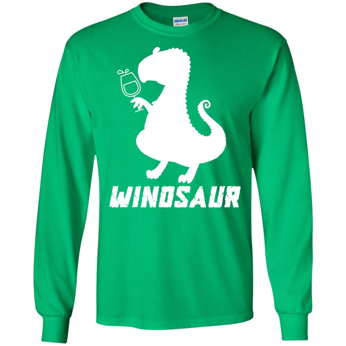 Drinking Party T-shirt Winosaur Wine Dinosaur Irish Green