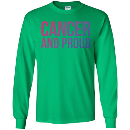 Cancer And Proud Lgbt Gear Bi Flag Gradient Shirt Irish Green