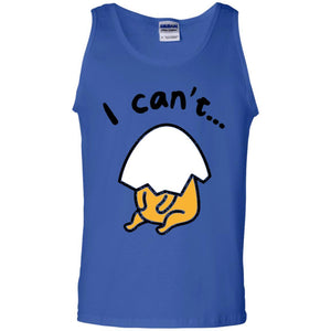 Film T-shirt Gudetama Lazy Egg I Can't