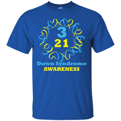 Down Syndrome Awareness T Shirt Royal