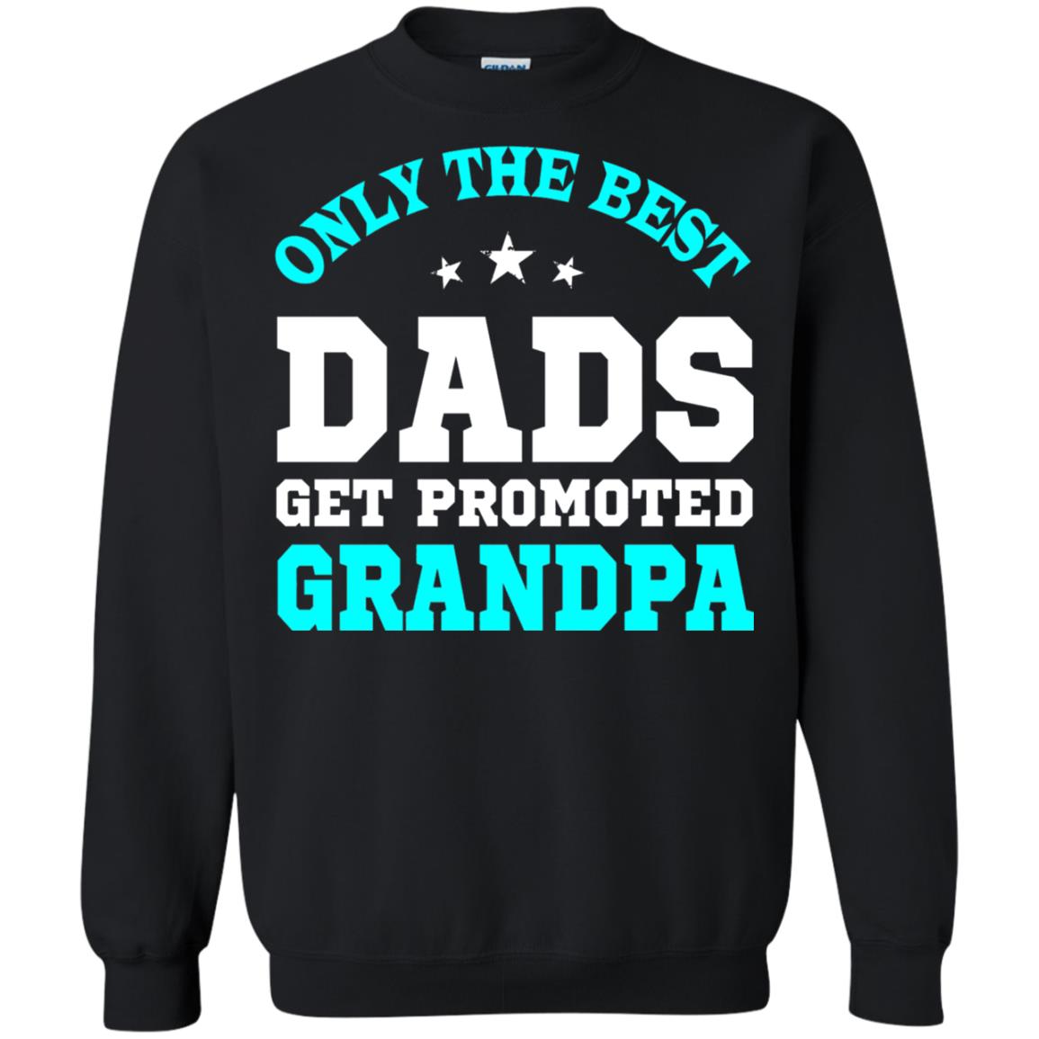 Only The Best Dads Get Promoted To Grandpa Shirt Black