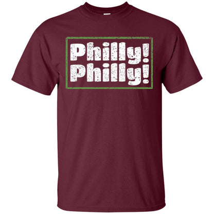 Philly! Philly! T-shirt Football Shirt Maroon
