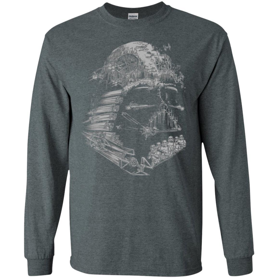 Film T-shirt Star Wars Darth Vader Build The Empire Graphic Dark Heather