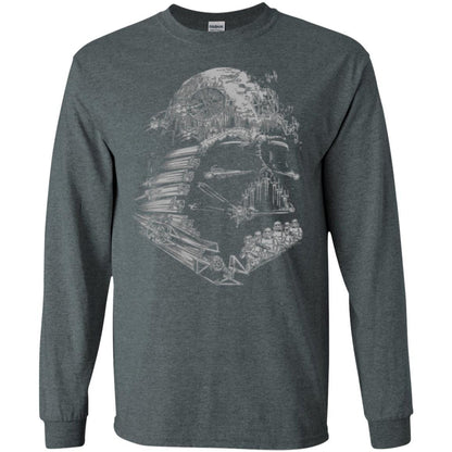 Film T-shirt Star Wars Darth Vader Build The Empire Graphic Dark Heather