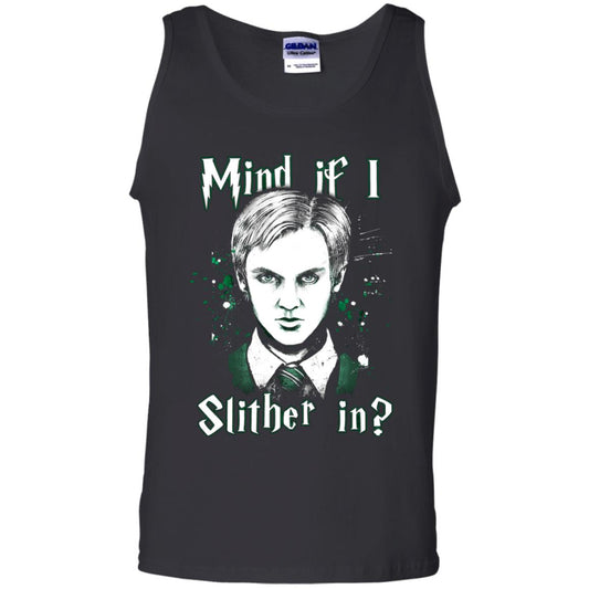 Mind If I Slither In Slytherin House Harry Potter ShirtG220 Gildan 100% Cotton Tank Top