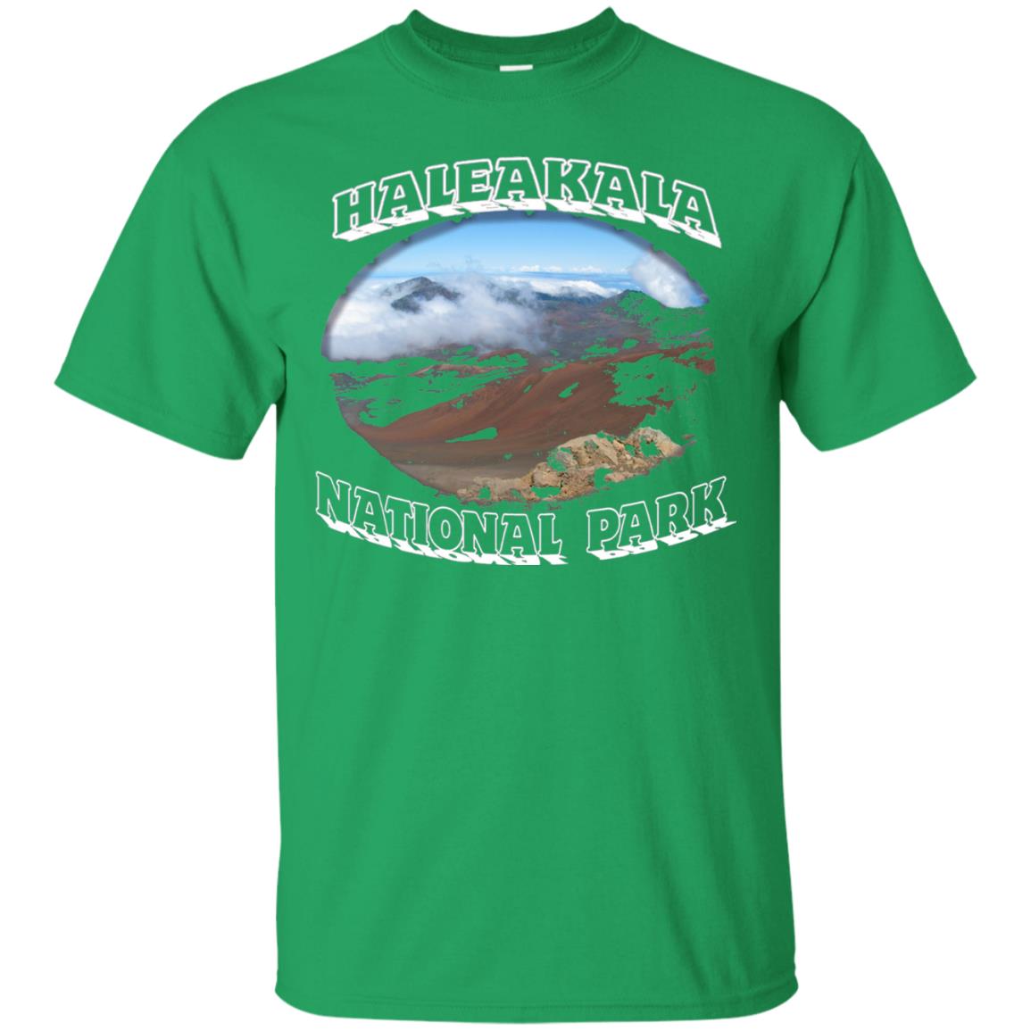 Mountain T-shirt Haleakala National Park Volcoana Irish Green
