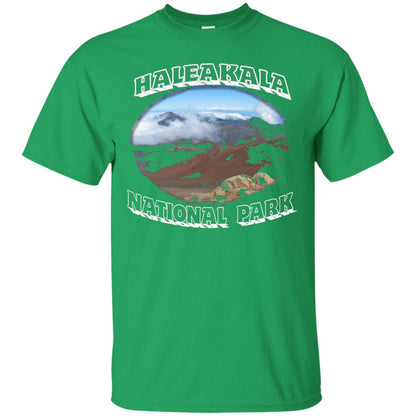 Mountain T-shirt Haleakala National Park Volcoana Irish Green