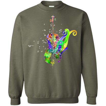 Violin Musical Artist Music T-shirt Military Green