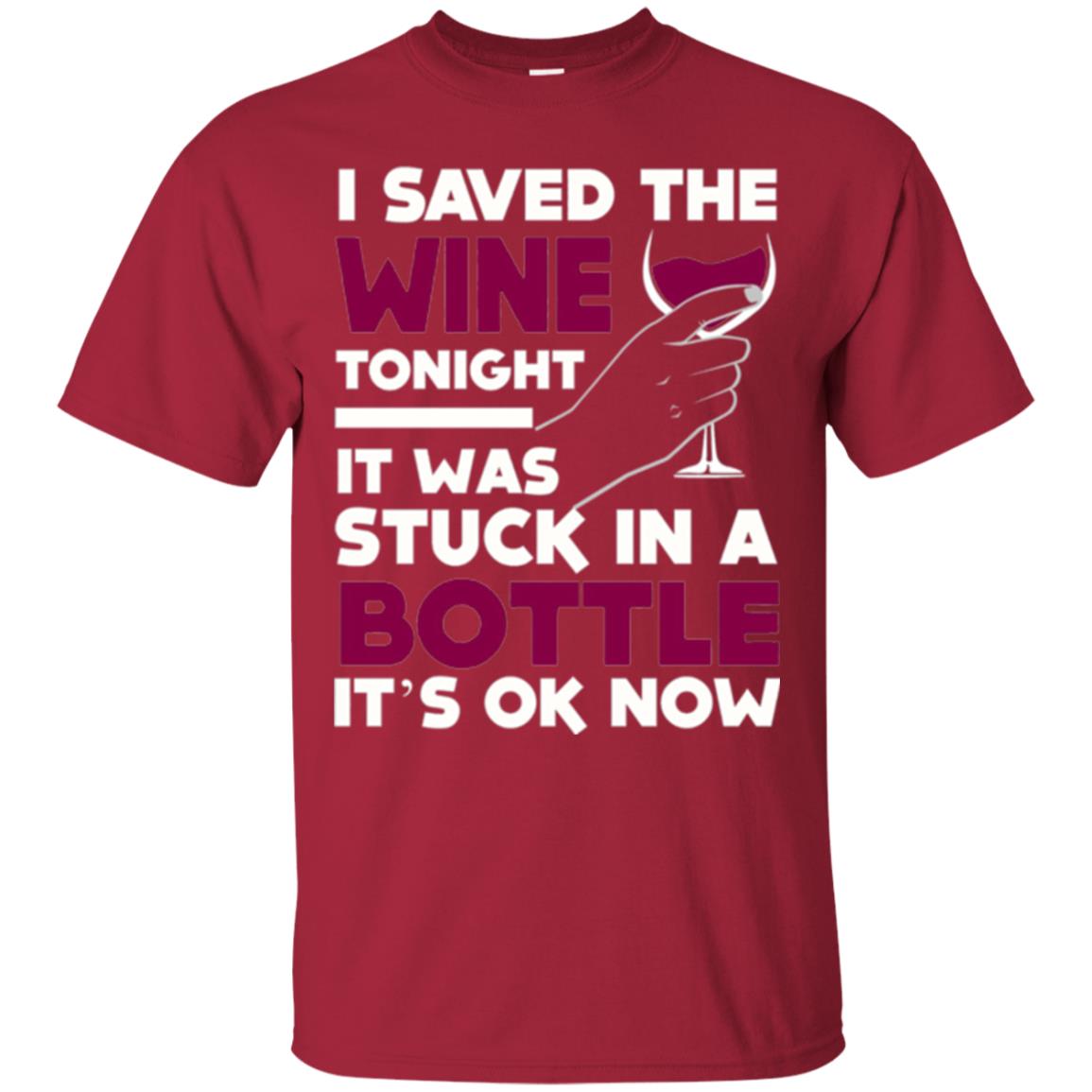 Funny Wine T-shirt I Save The Wine Tonight Cardinal
