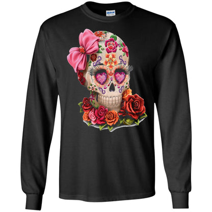 Cinco De Mayo Skull Women Flower Shirt Black