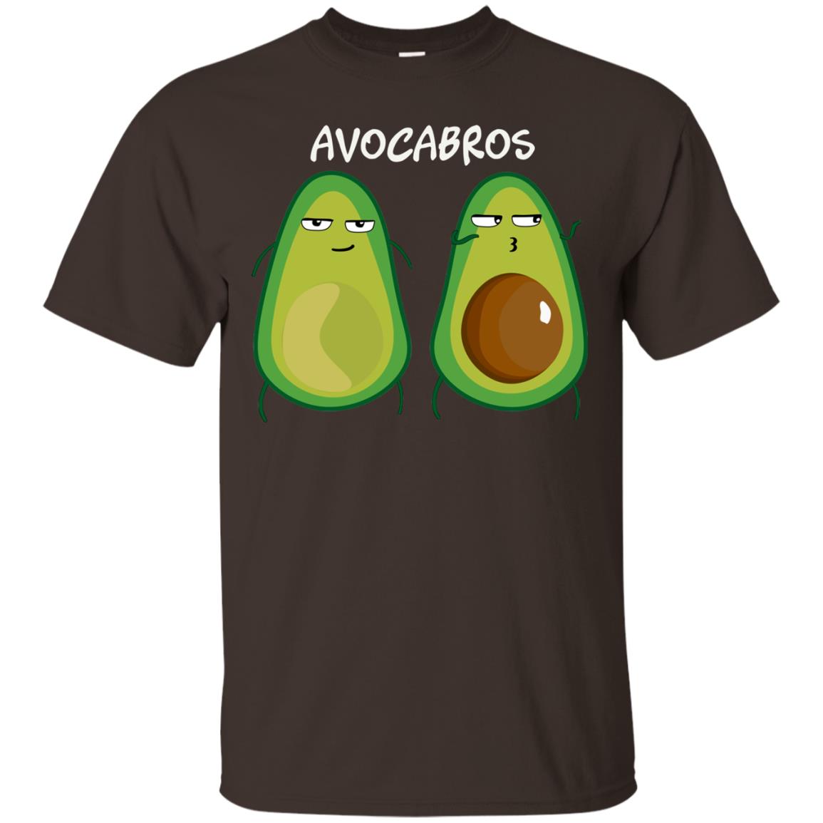 Funny Avocado T-shirt For Bros And Vegans Dark Chocolate