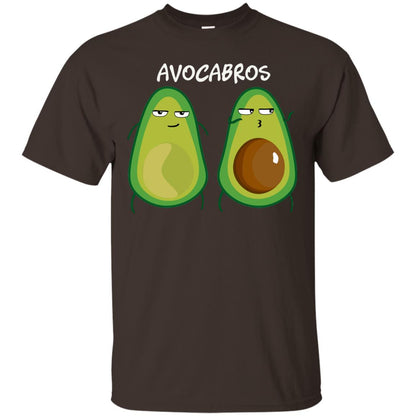 Funny Avocado T-shirt For Bros And Vegans Dark Chocolate