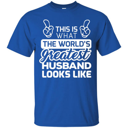 World's Greatest Husband Best Husband Ever Looks Like T-shirt Royal