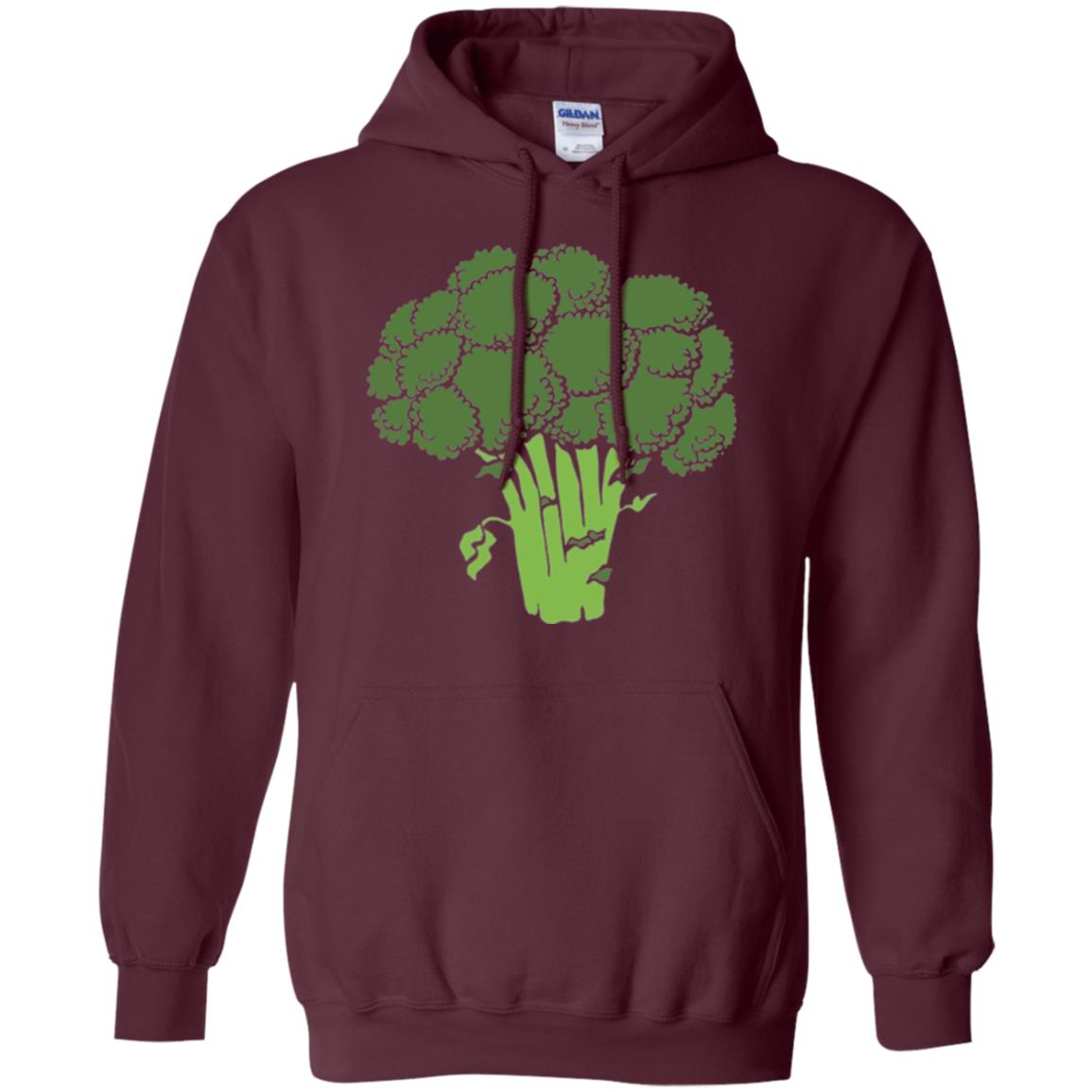 Broccoli Is Life T-shirt Funny Graphic Vegetable Maroon