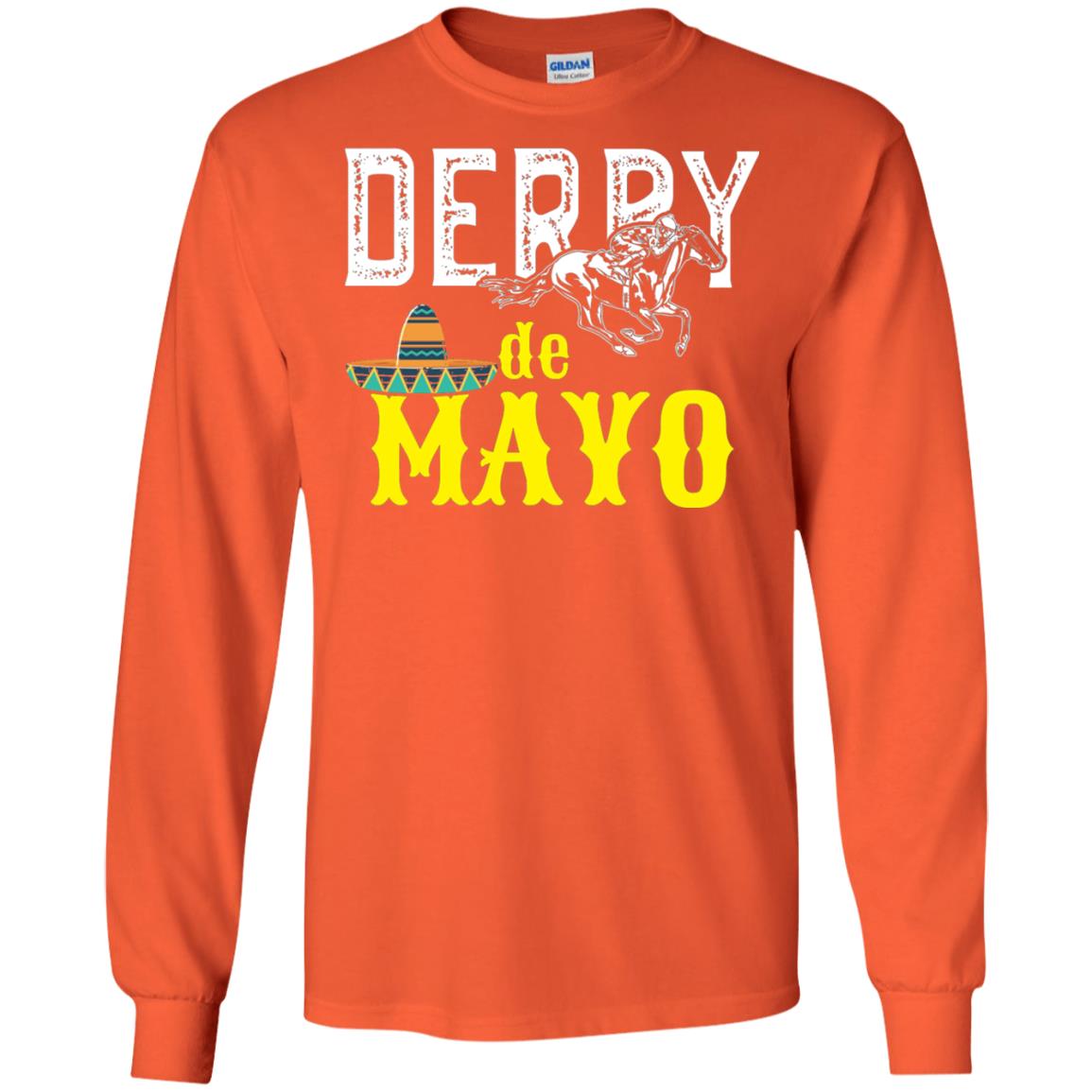 Cinco Derby De Mayo Horse Race Shirt Orange