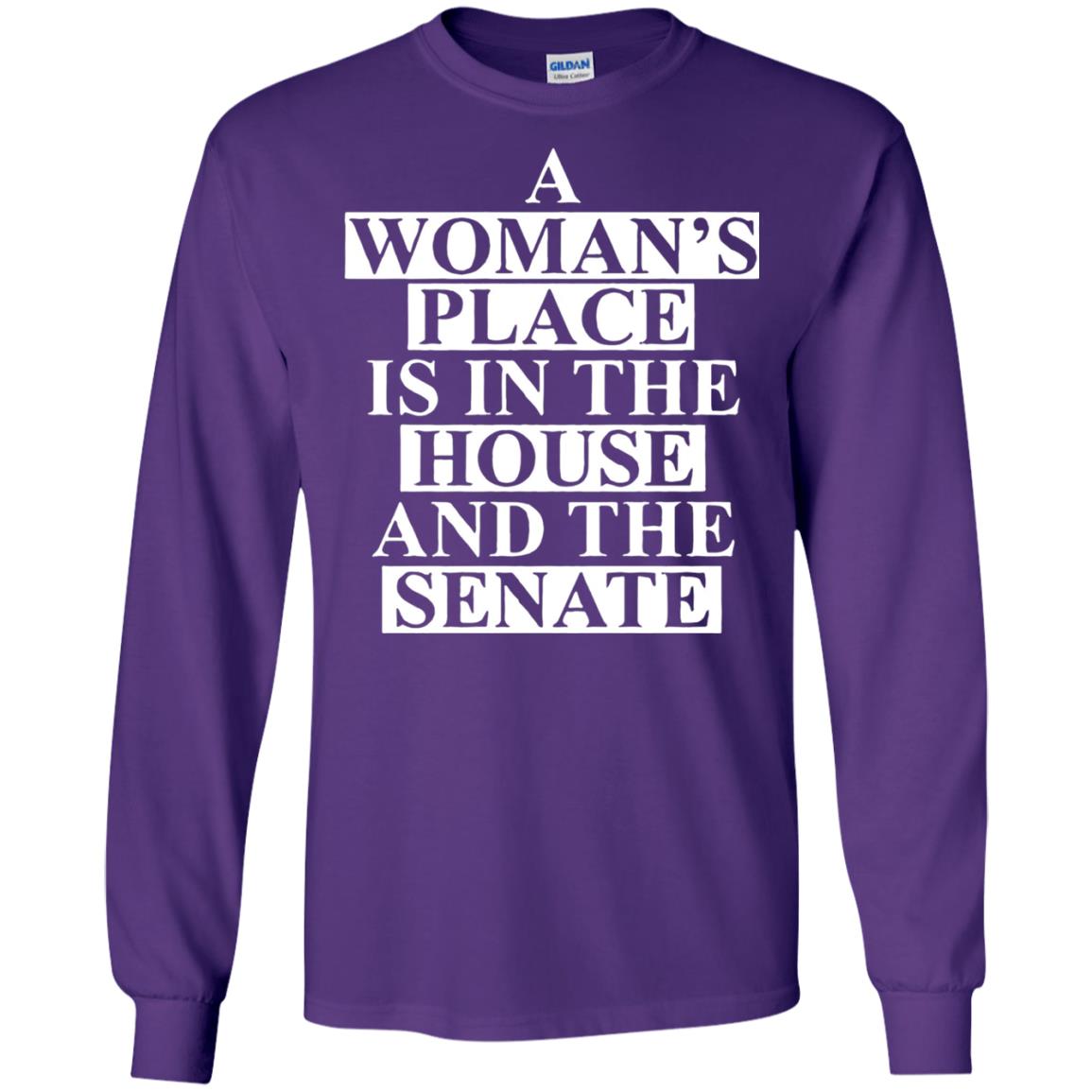 A Woman_s Place Is In The House And The Senate T-shirt Purple