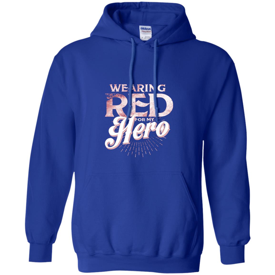 Wearing Red For My Hero Proud Us Army Shirt Royal