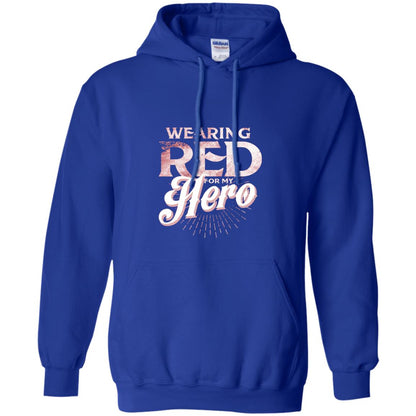 Wearing Red For My Hero Proud Us Army Shirt Royal