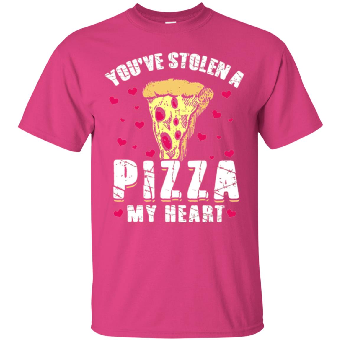 Funny Valentines Day Shirt Food Gift You_ve Stolen Pizza My Heart Heliconia