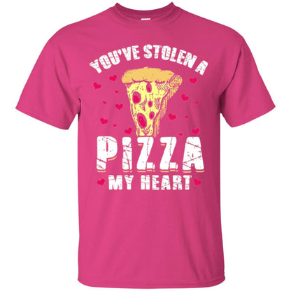 Funny Valentines Day Shirt Food Gift You_ve Stolen Pizza My Heart Heliconia
